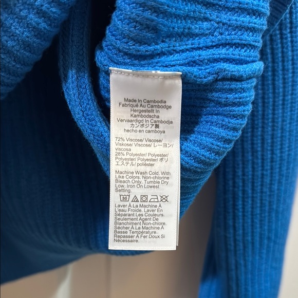 J.Crew blue turtleneck - Picture 3 of 3